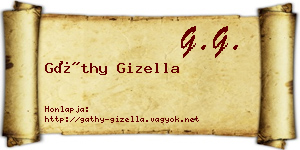 Gáthy Gizella névjegykártya