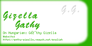 gizella gathy business card